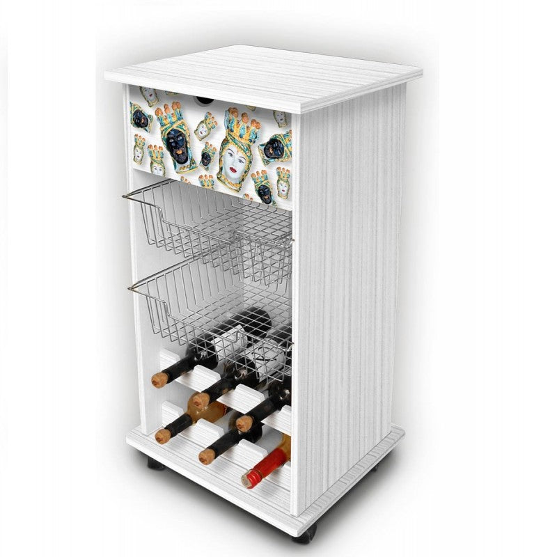 Carrito de frutas de cocina Mori Siciliani 40x45x85h cm