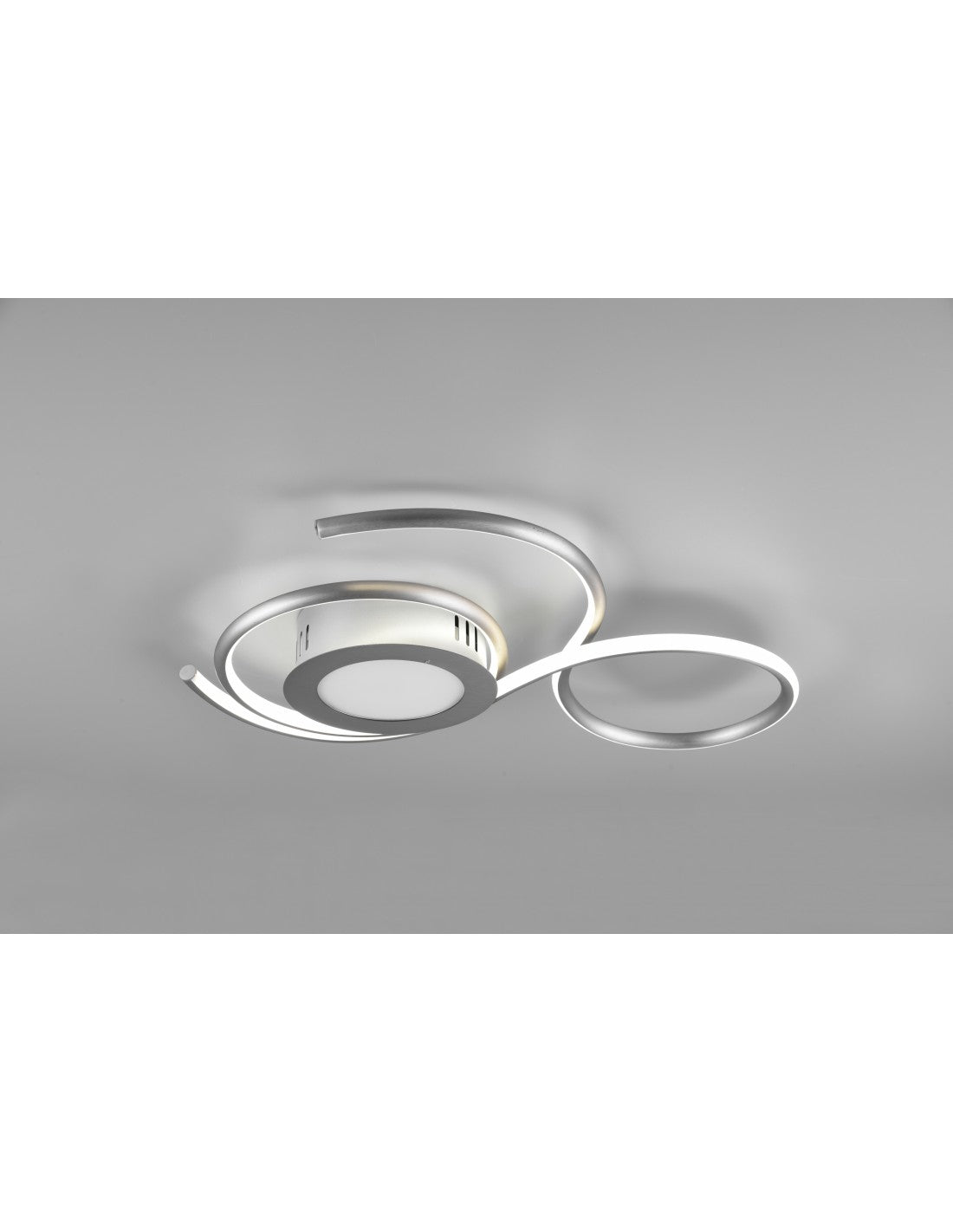 Lámpara de techo LED con atenuador moderno para sala de estar Jive Nichel Trio Lighting