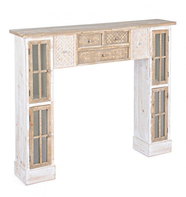 Cornice per camino Decor Omar 4 ante 120x23x100h cm
