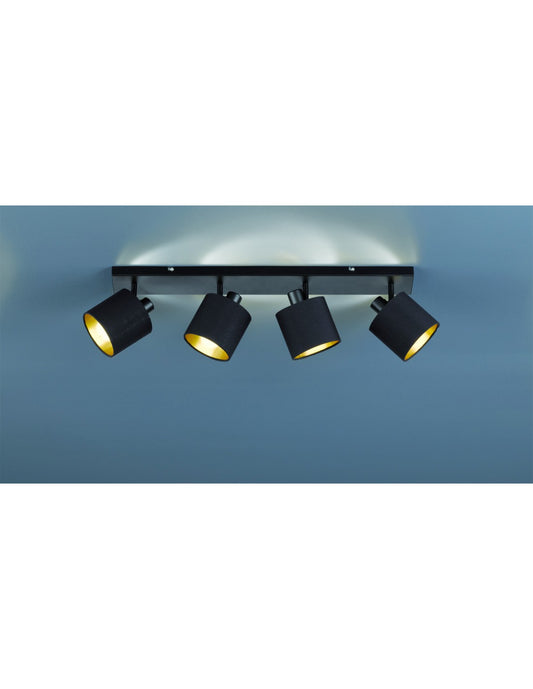 Tommy foco 4xE14 Spot Negro L70 cm Trio Lighting