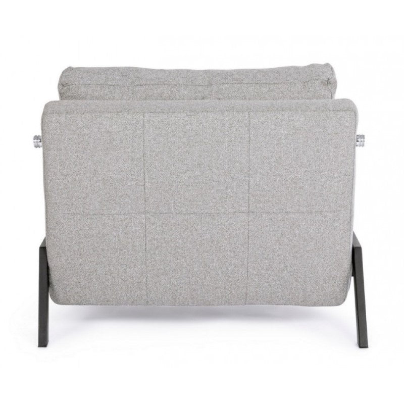 Sofá cama de una plaza que ahorra espacio en tejido Beige HAYDEN 95x96x h79 cm