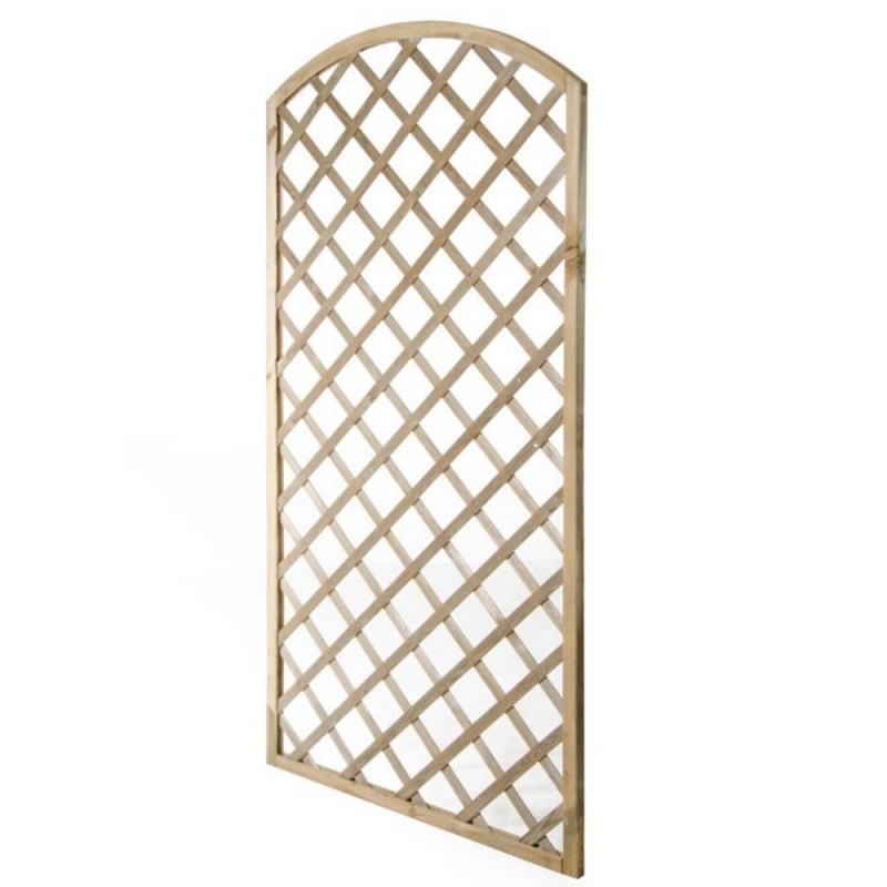 Reja de jardín rectangular de madera 90x180 cm Valla arqueada