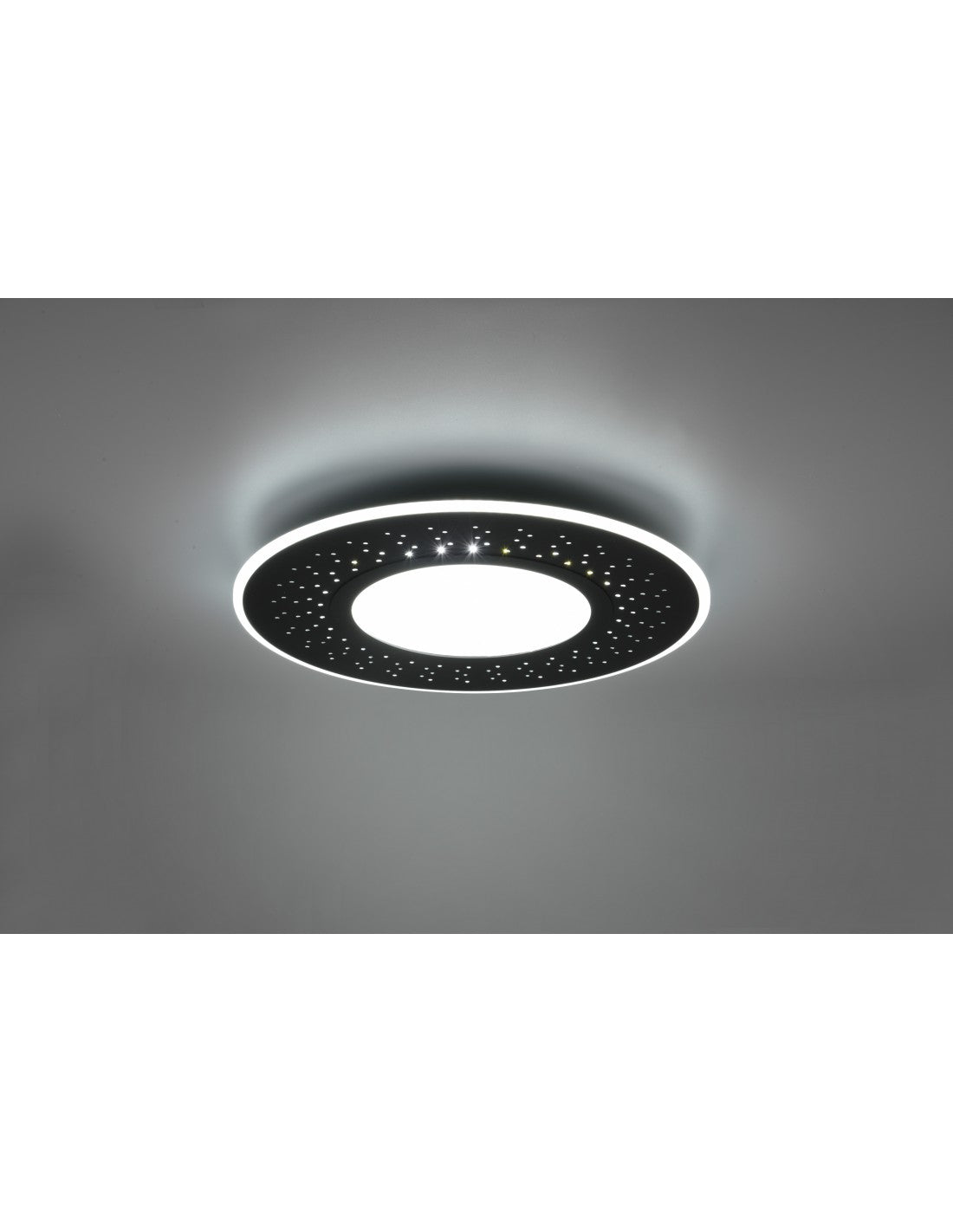 Plafón moderno Verus Negro Led Dimmer 44w Trio Lighting