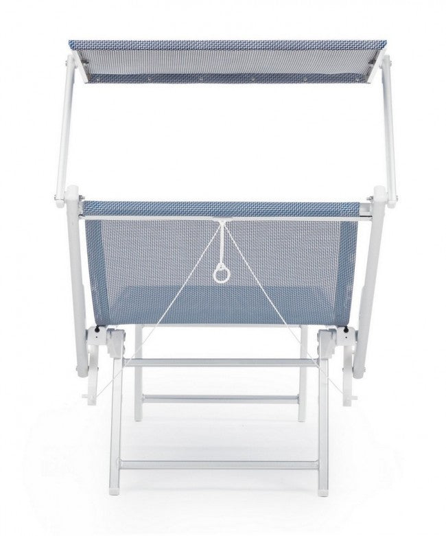 Cuna plegable de aluminio Cross azul