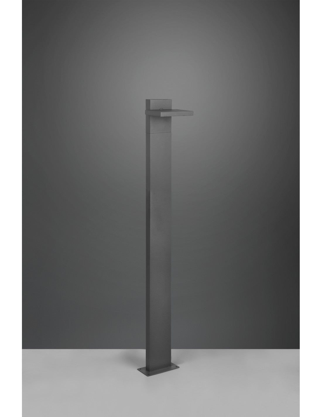 Iluminación exterior LED de poste alto de aluminio antracita IP54 Horton Trio