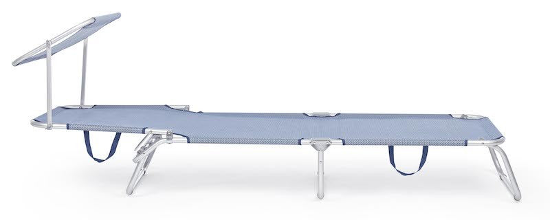 CAMA CON TECHO MIXTO AZUL CRUZADO