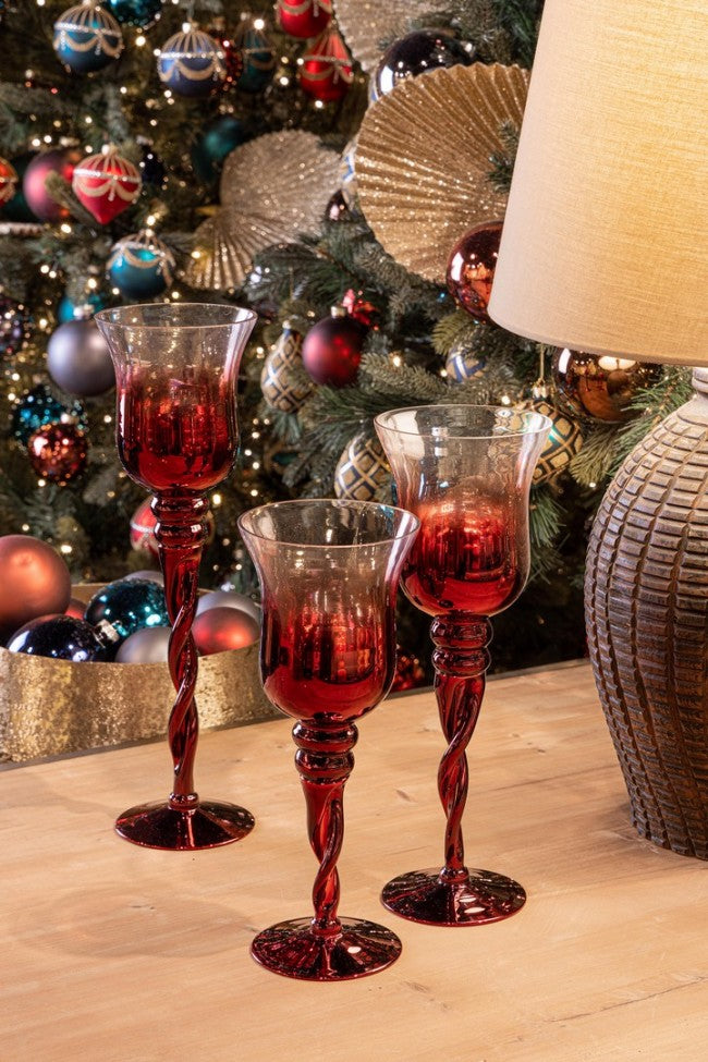 2x Set 3 P. Vela 1P Artha Cáliz Rojo