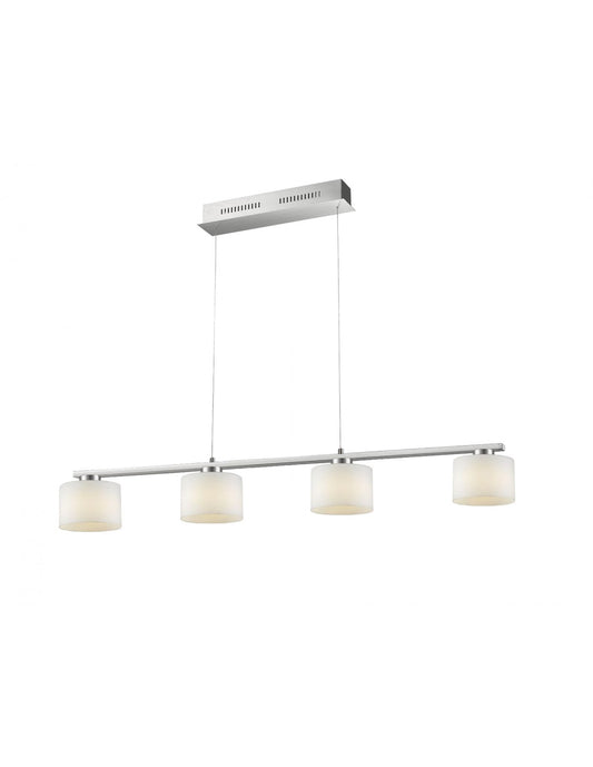 Suspensión Níquel 4 Reguladores Led Vidrio Alegro Trio Lighting