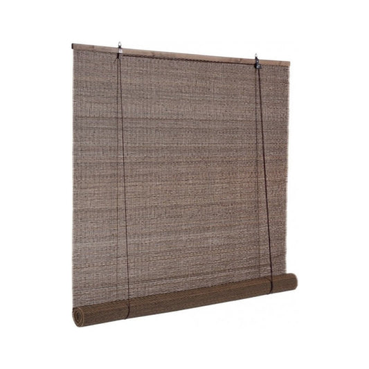 Cortina Dora de bambú marrón oscuro 120x260 cm