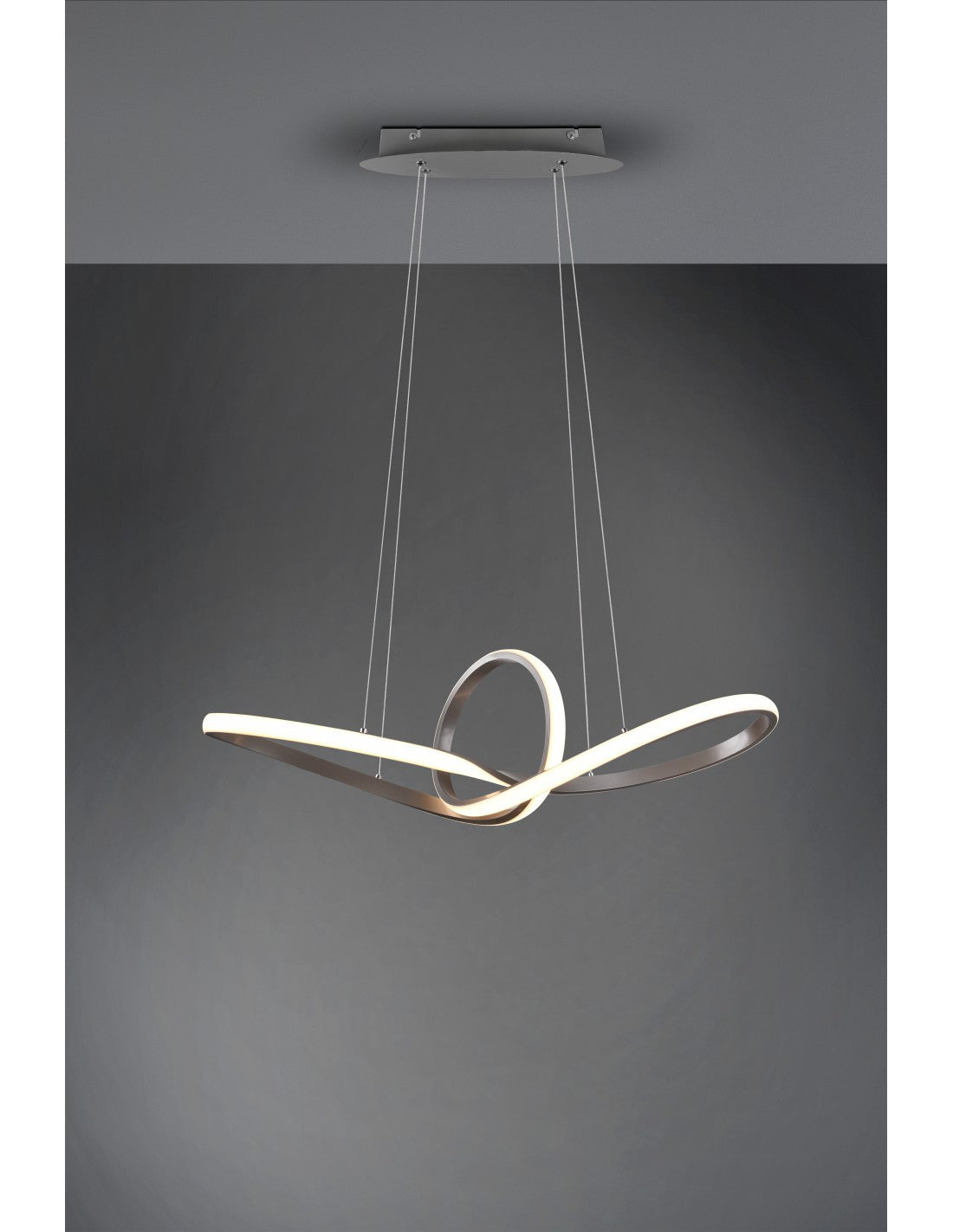 Sansa Colgante Led 28w Regulable Níquel L80 cm Trio Lighting