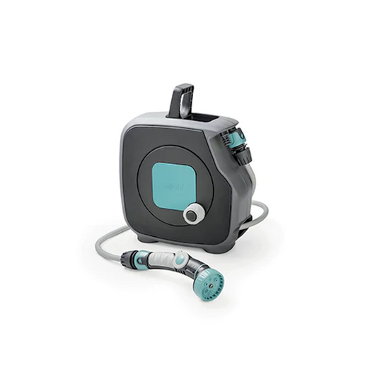 Mini enrollador de manguera “estilo aquabag” azul claro