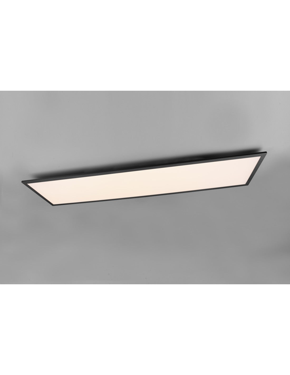 Lámpara de techo con apliques rectangulares modernos, atenuador LED, iluminación Alpha Black Trio de 34w