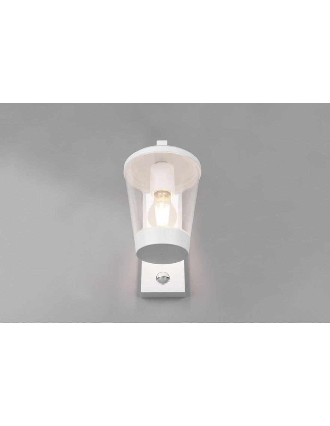 Aplique Linterna Cavado Blanco IP44 Sensor de movimiento Trio Lighting