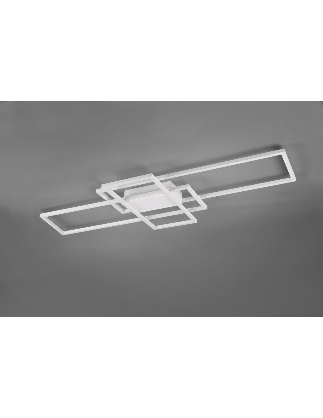 Irvine plafón 3 rectángulos LED 60w blanco L105 cm regulable Trio Lighting