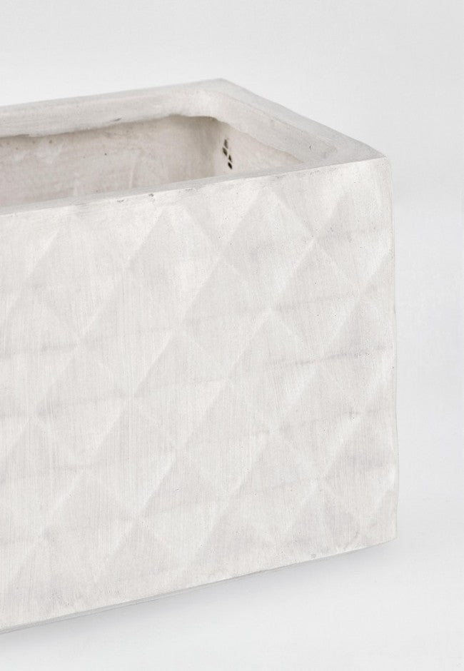 Set3 Jarrón Pyramid Rett Blanco