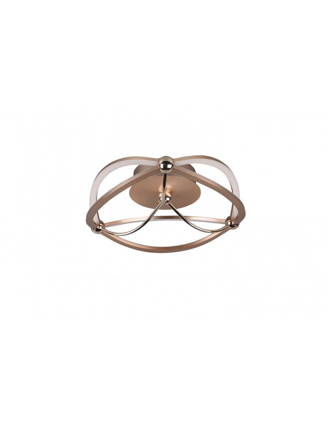 Lámpara de techo Led Charivari con lazo de latón Ø41 cm Trio Lighting