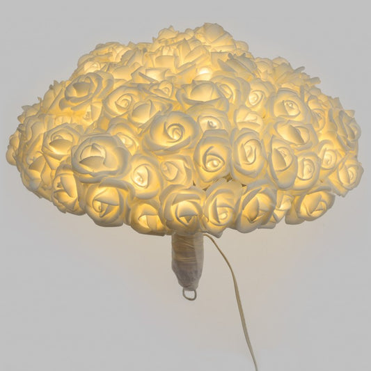 Ramo Rosas RBF Blancas 120 LED 4m + Ø30cm