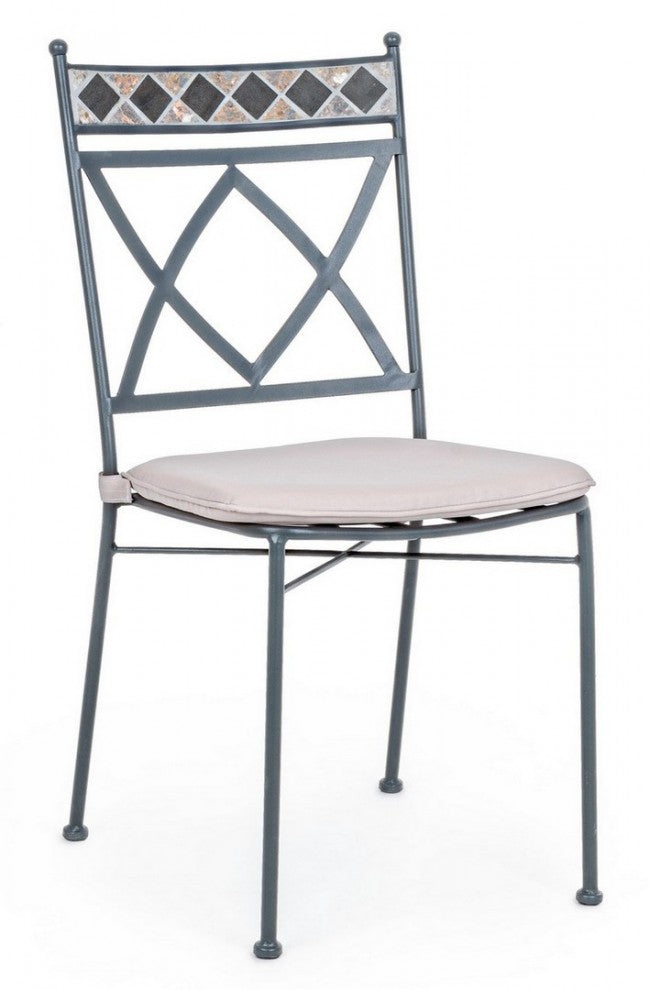 Silla de metal para exterior Berkley
