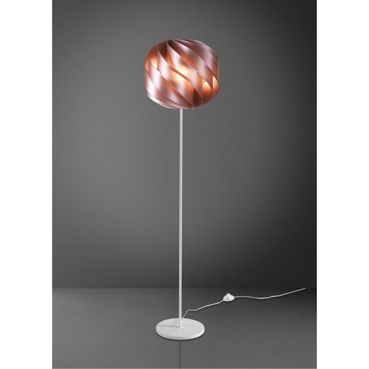 Lámpara de Pie con Pie y Pie de Metal Rosa en Metal Cm. 40x170h