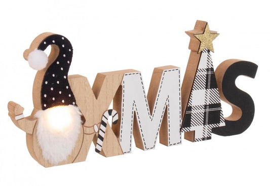 6x Escritura navideña Elger Black Santa C