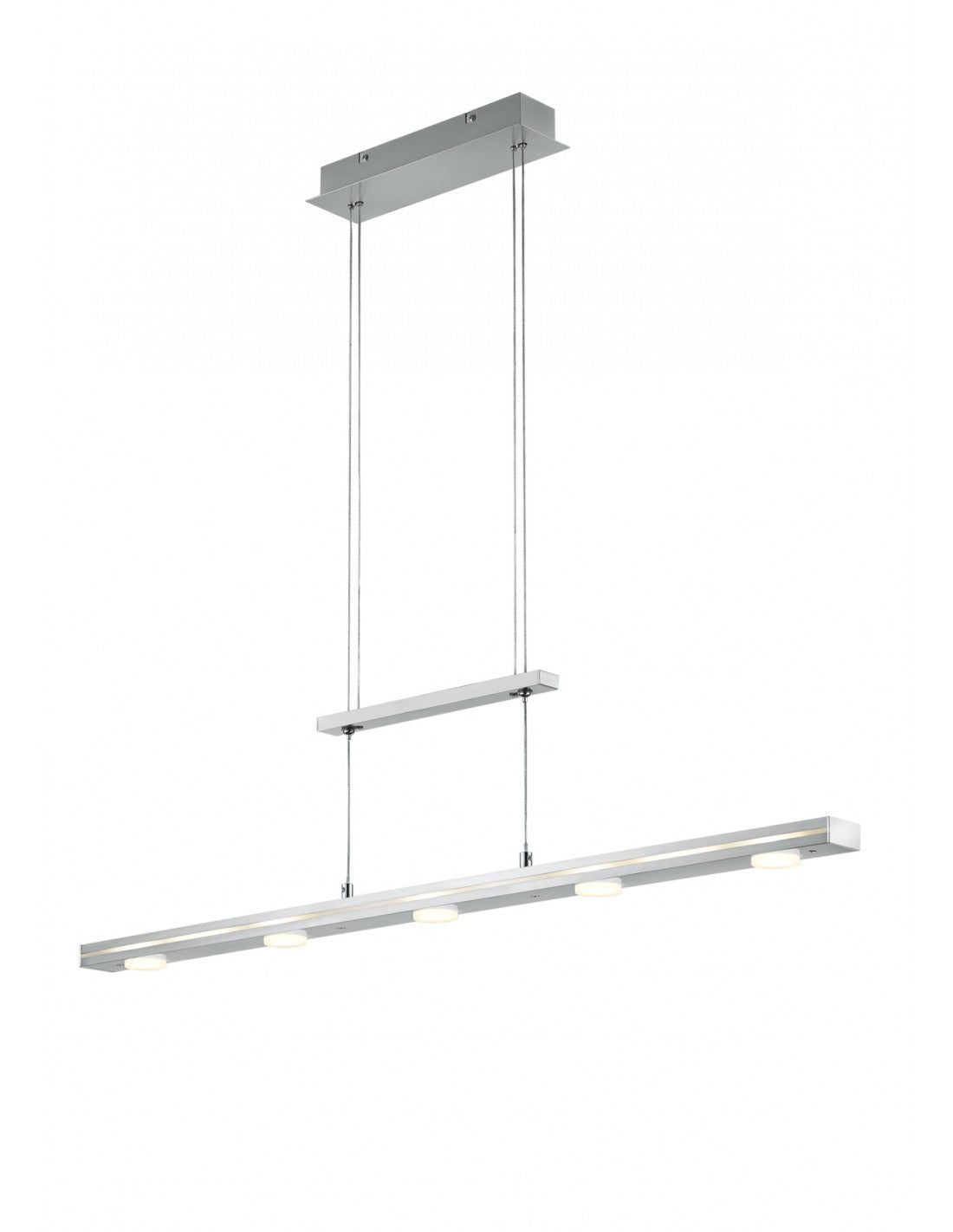 Suspensión LED moderna encima y debajo de Lacal Nichel Trio Lighting
