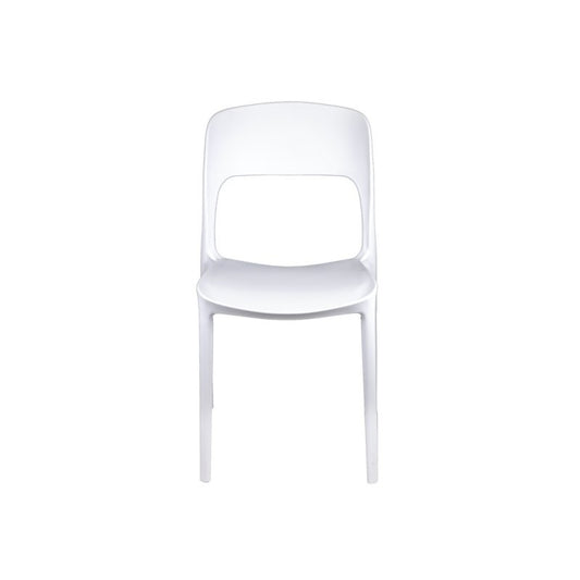 Silla De Jardín Risto De Polipropileno Blanco 47X52X H83 Cm