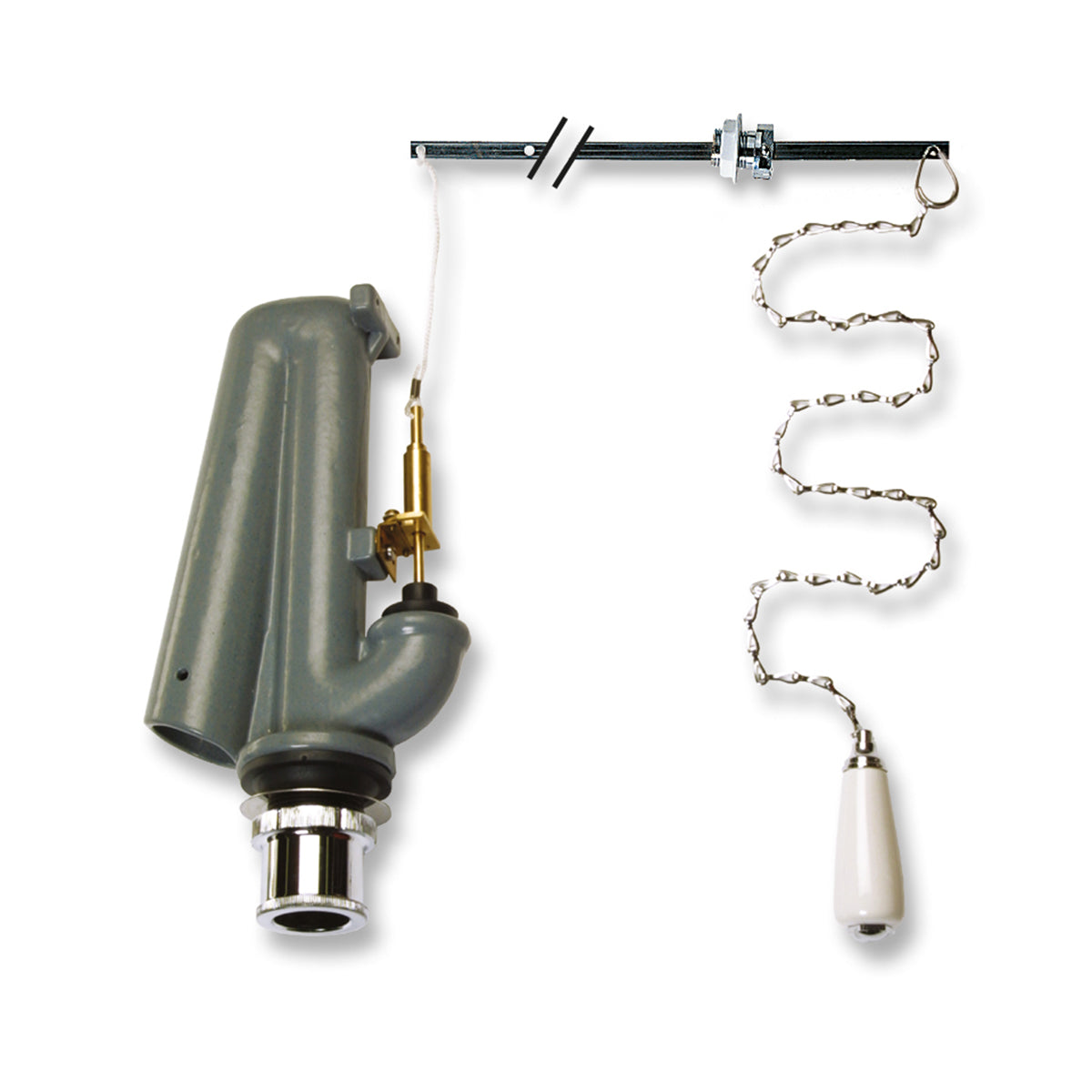 Mecanismo de descarga de cadena cromada para cisterna alta