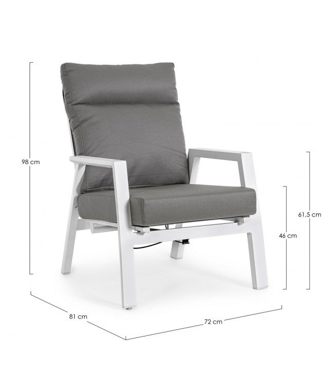 2x Sillón Recl CC Kledi Blanco Jx11