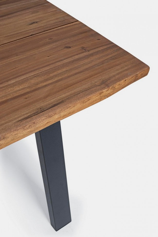 Mesa de centro Oslo de madera natural 200 x 100 cm