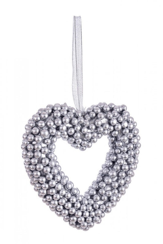 12x Colgante de corazón de plata Everly