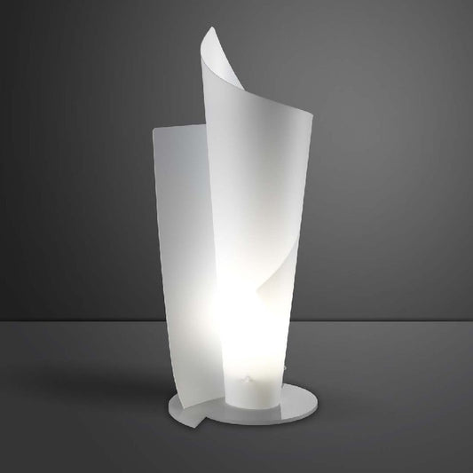 Lámpara de mesa de Polilux VELA Bianca diámetro 19 x h50 cm