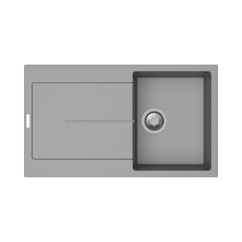 Fregadero y escurridor croma Enigma D100