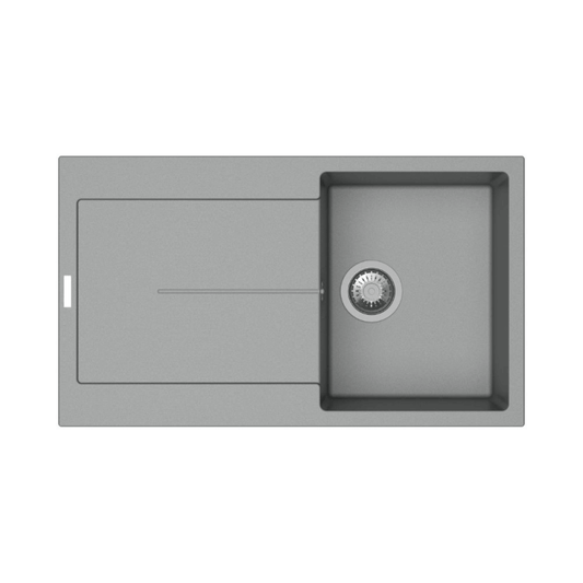 Fregadero y escurridor croma Enigma D100