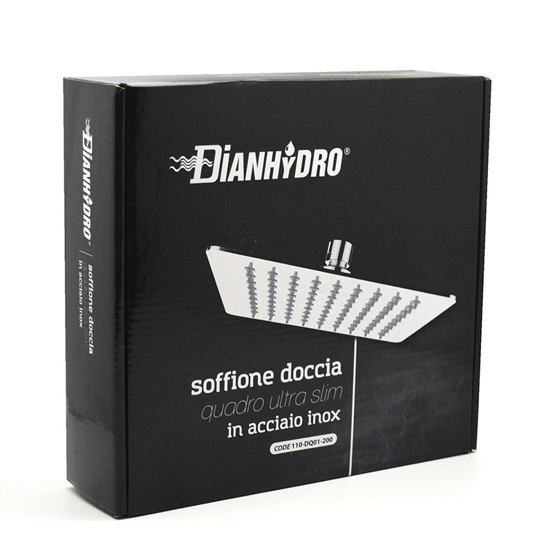 Rociador de ducha ultrafino de acero inoxidable 35x35 cm