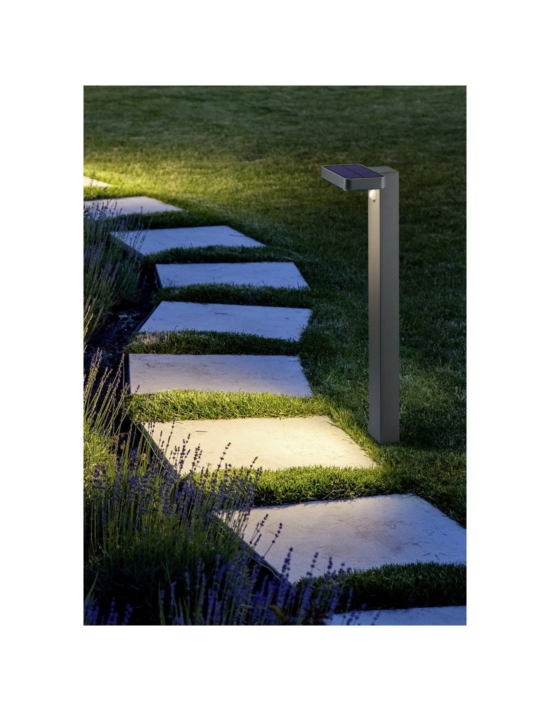 Poste Esquel Led Antracita IP44 Con Sensor De Movimiento Trio Lighting