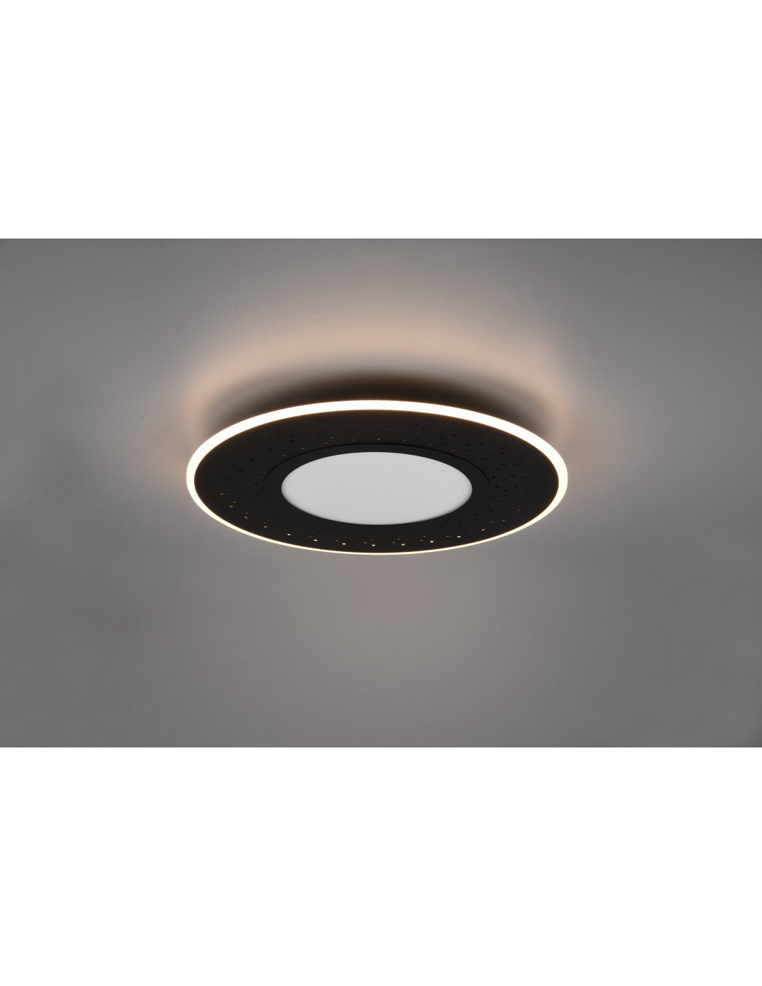 Plafón moderno Verus Negro Led Dimmer 44w Trio Lighting