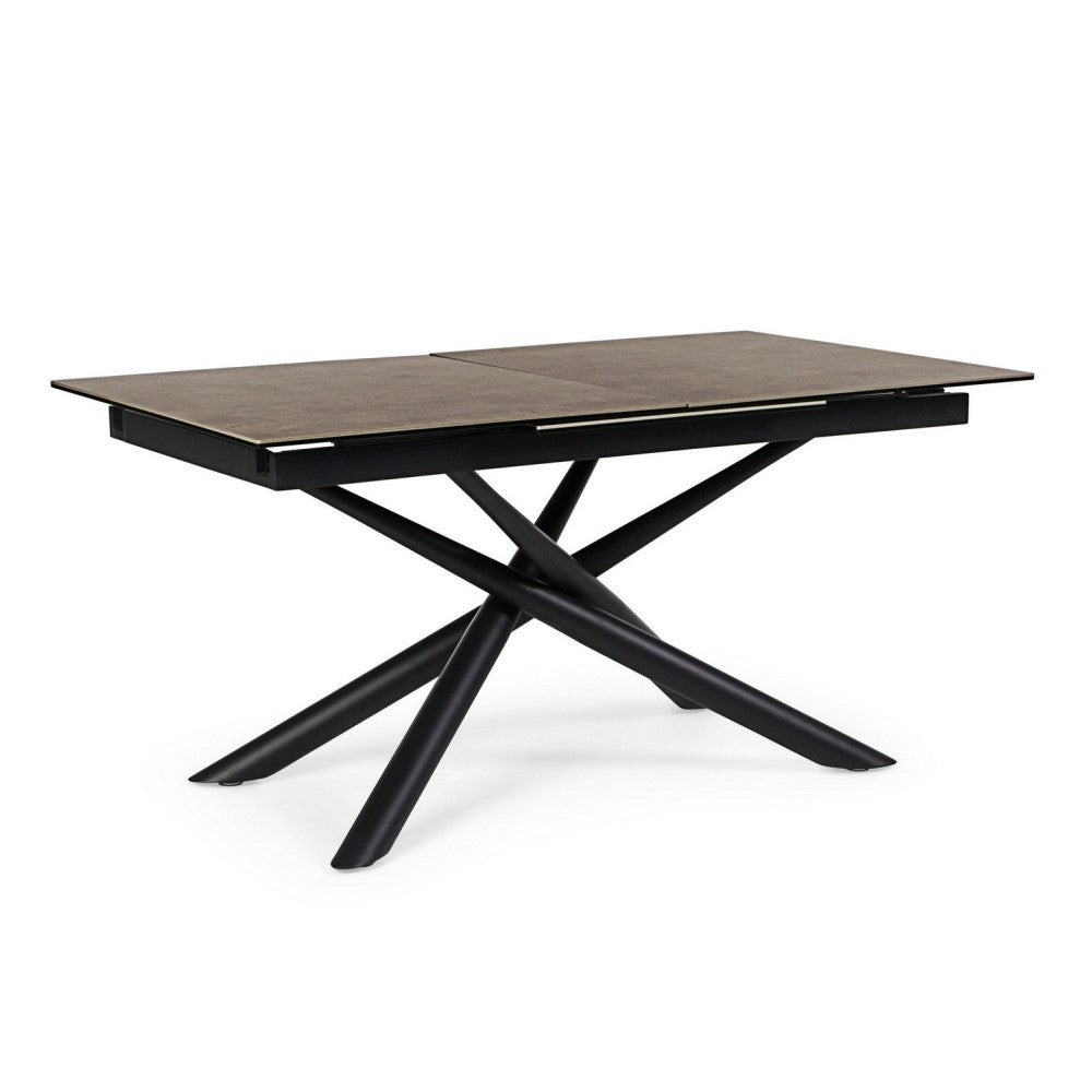 Mesa extensible Seyfert con tapa de cerámica 160-220x90 cm