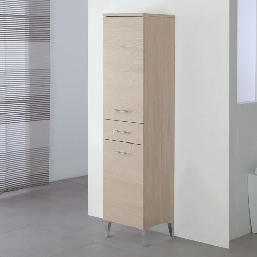 Toallero Larice con dos puertas y un cajón 35x35x h148,5 cm