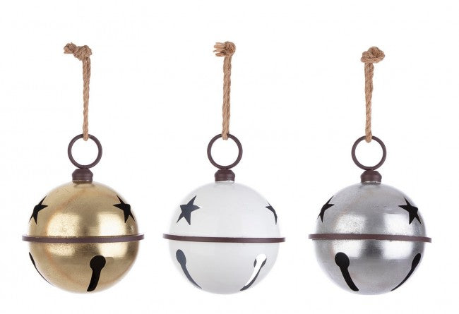 3x Colgante de campana Merry Star Met L Ass3