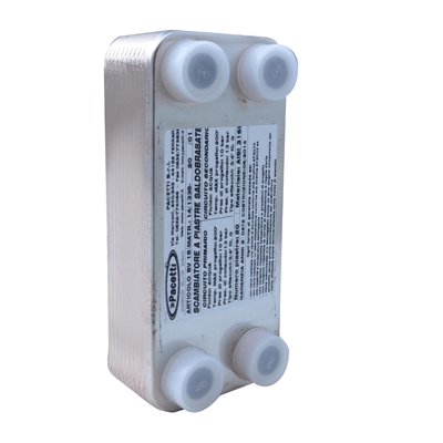 Intercambiador de calor de placas soldadas -10°/+90°, 40 placas, 3/4"