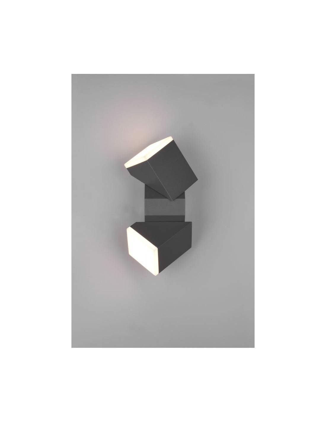 Aplique LED Doble Orientable Avon Antracita Aluminio IP54 Trio Lighting