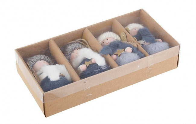 6x Pack 4 Colgantes Hada Ángel Azul