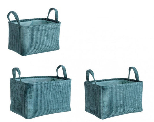 4x Set3 Cesta 2M Shirley Rett Verde azulado