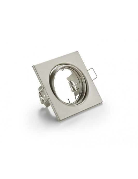 Jura Foco empotrable cuadrado 1xGU10 Níquel 8x8 cm Trio Lighting