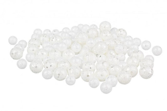 12x Blister Bolas Decorativas Blancas