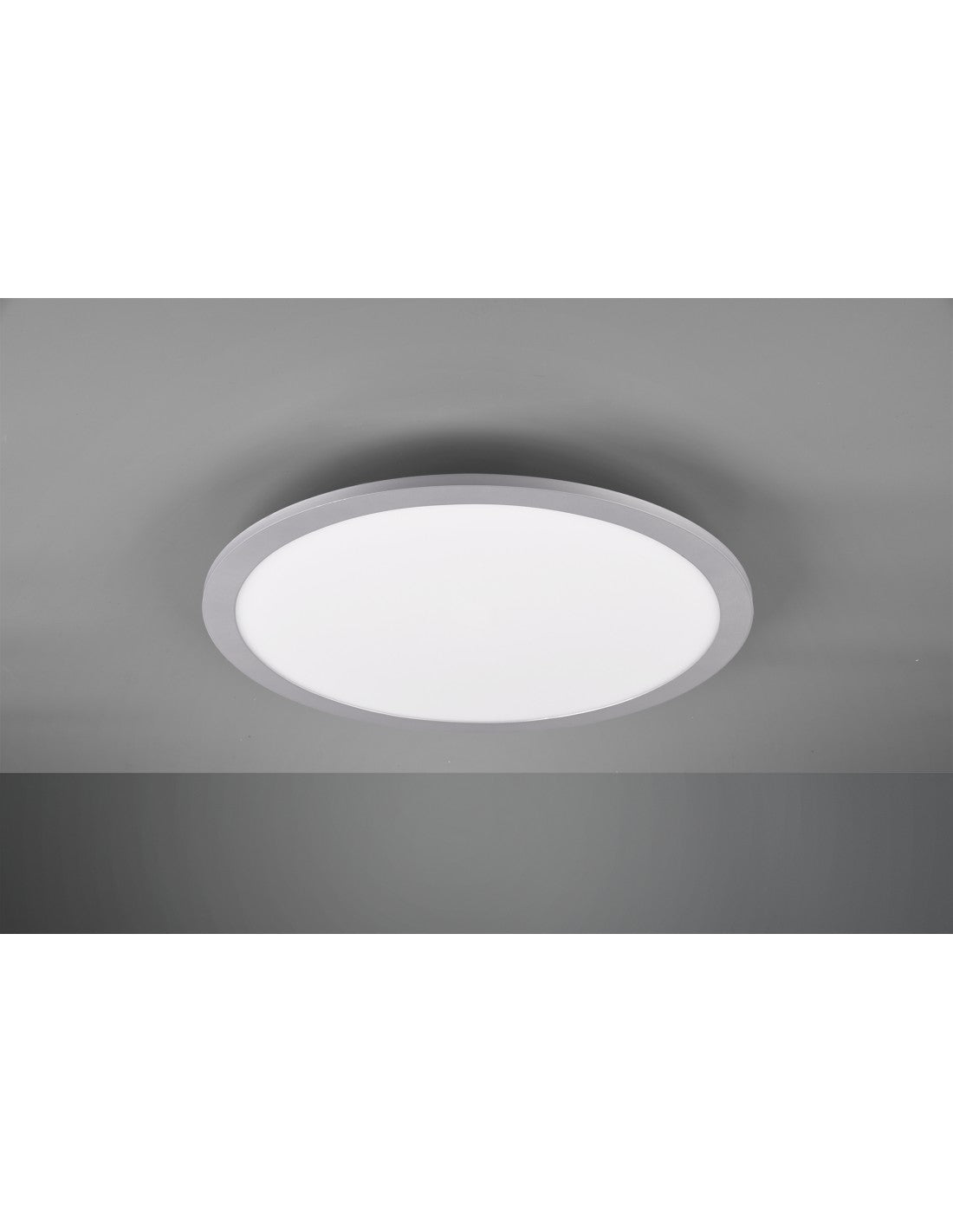 Lámpara de techo LED redonda Tiberius Ø40 cm Aluminio Trio Lighting