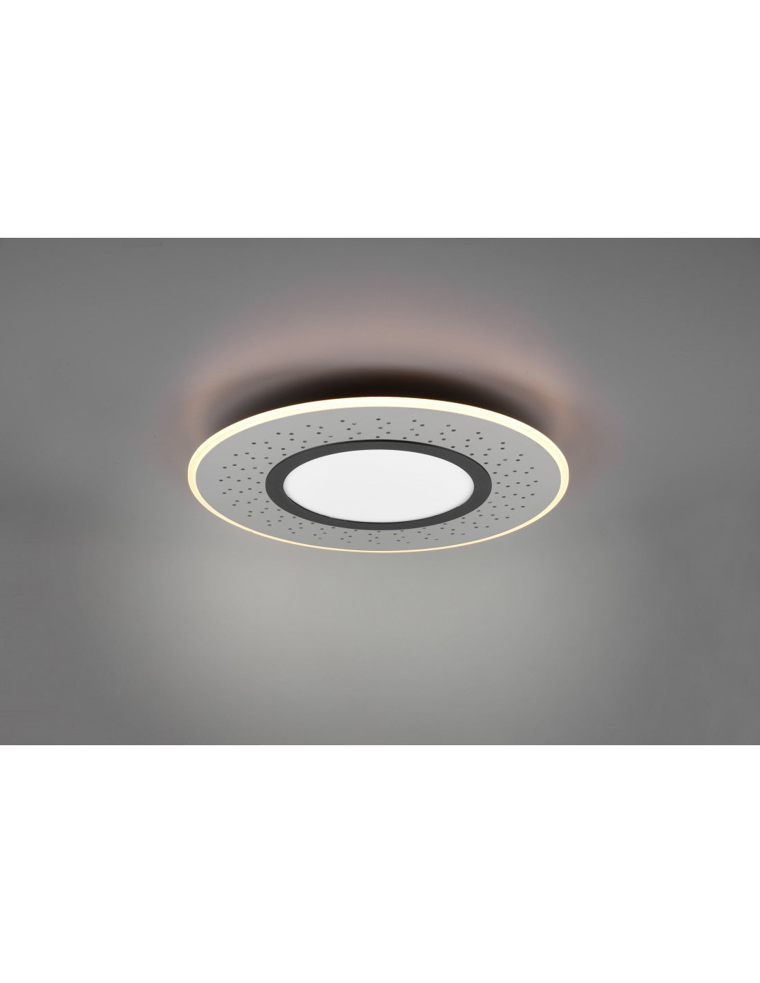 Lámpara De Techo Moderna Verus Níquel Led Atenuador 44w Trio Lighting