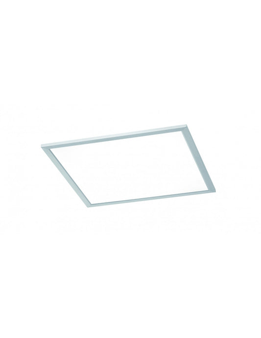 Plafón cuadrado Griffin LED Regulable Rgbw Níquel 39x39 cm Trio Lighting