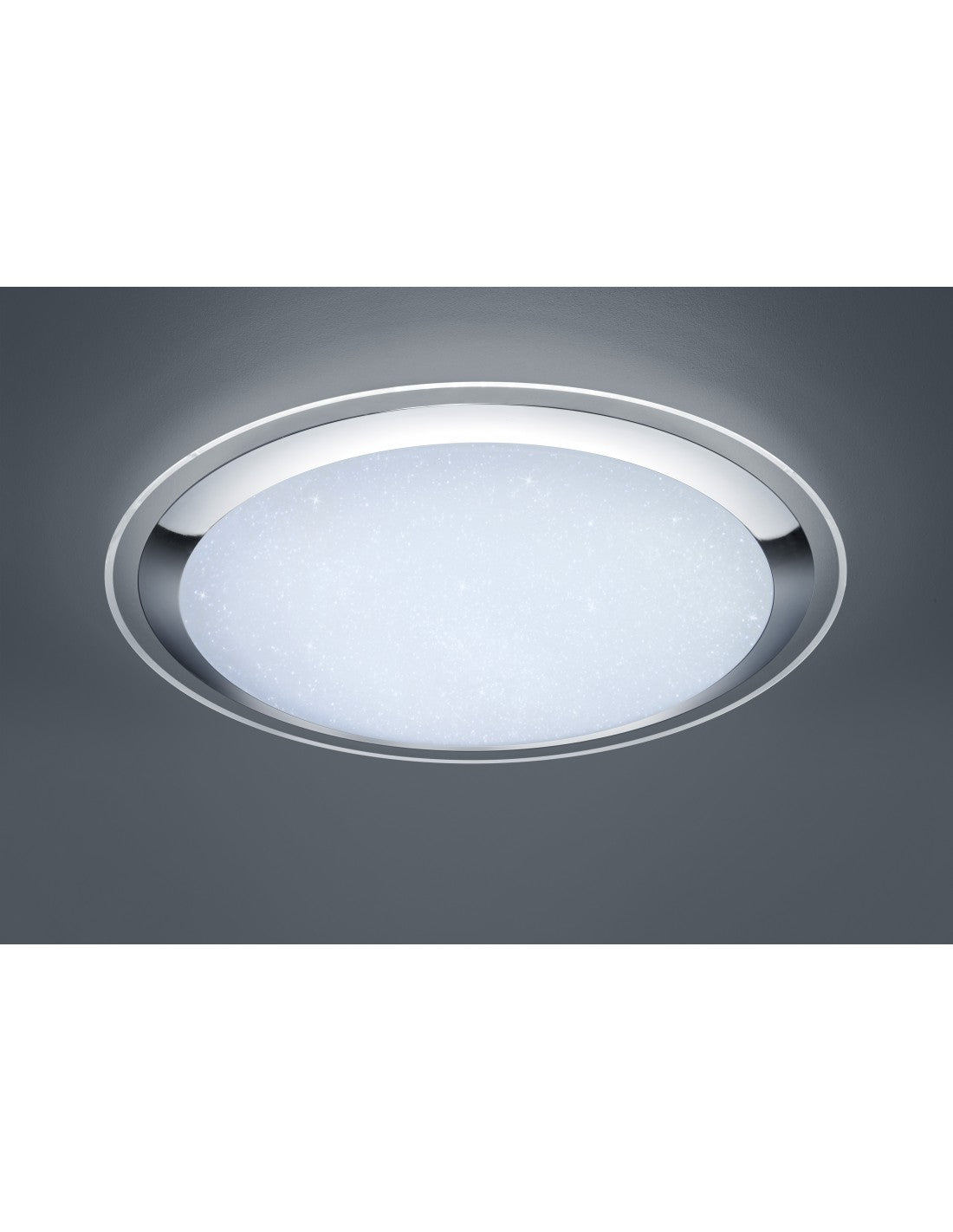 Lámpara de techo LED grande Dimmer Miko Glitter Ø85 cm Trio Lighting