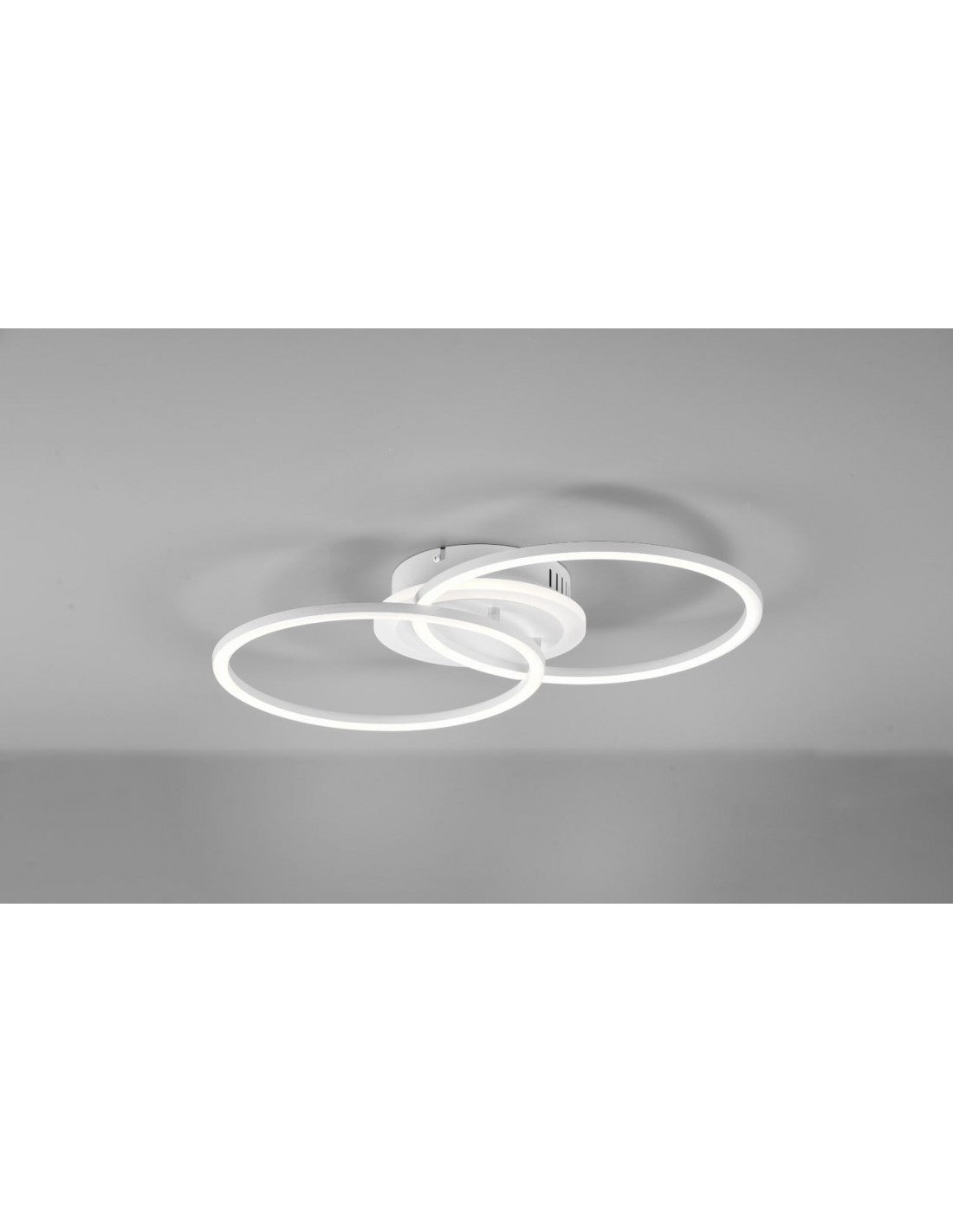 Plafón 2 círculos LED 4000k Dimmer Venida Blanco Trio Lighting